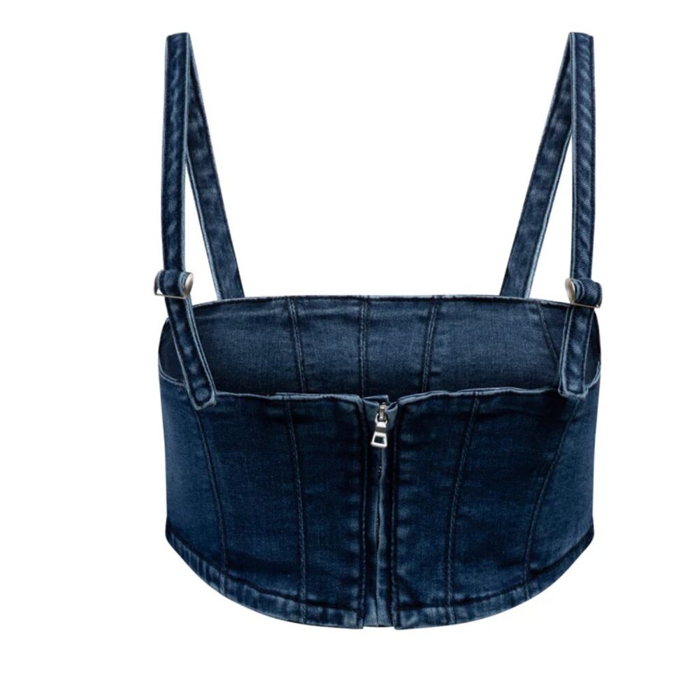 Hype & Vice University of Utah Denim Corset - Picture 2 of 8